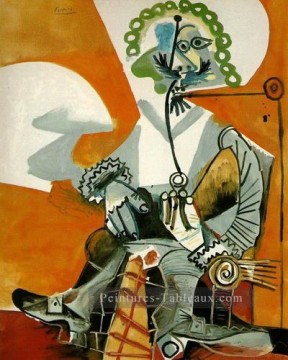 Mousquetaire e la pipe 1968 cubisme Pablo Picasso Peinture à l'huile
